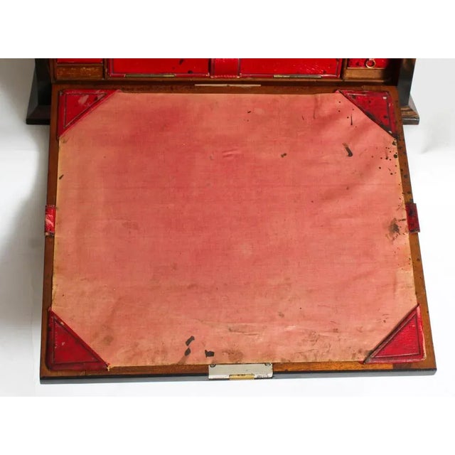 Antique Coromandel Writing / Stationary Cabinet attributed to Houghton and Gunn, 1878 For Sale - Image 10 of 18