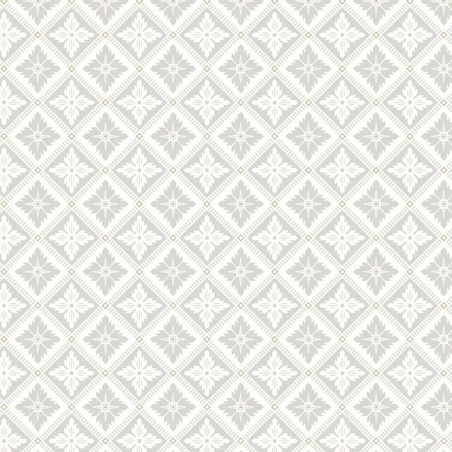 SAMPLE - Boråstapeter Loka Wallpaper In Grey And Gold For Sale