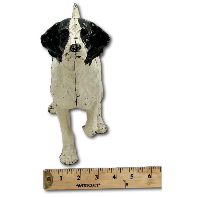 Large Vintage Hubley Manufacturing Company Cast Iron Setter / Hunting Dog Doorstop - Circa 1930s For Sale - Image 17 of 18