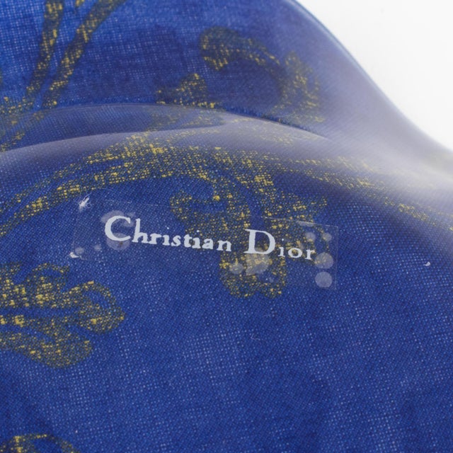 Christian Dior Plexiglass Lucite and Toile de Jouy Bowl Centerpiece, a pair For Sale - Image 9 of 13