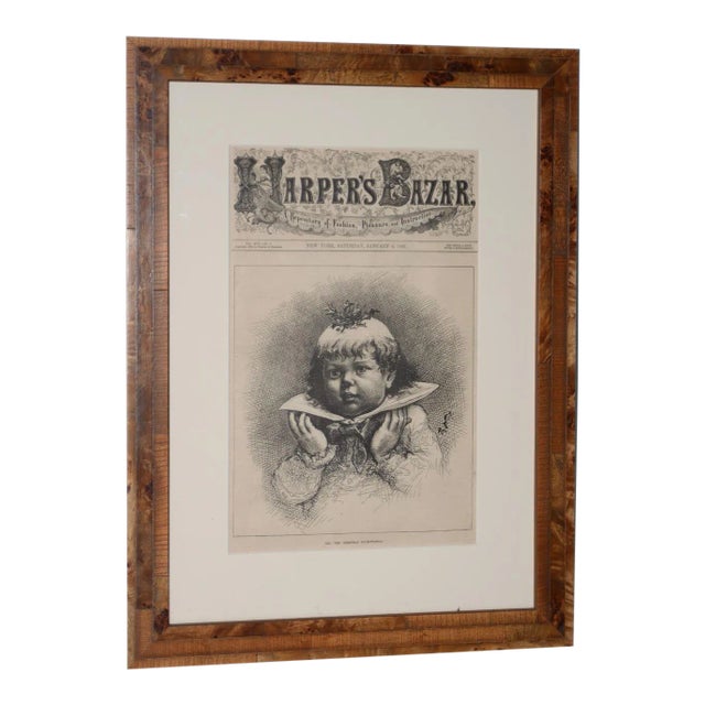 "See! The Christmas Plum-Pudding" Illustration by Thomas Nast for Harper's Weekly C.1880s For Sale