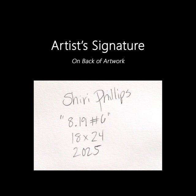 8.19. #6 - Color Drenched Expressive Abstract Mixed Media Original Artwork by Shiri Phillips For Sale In Los Angeles - Image 6 of 6