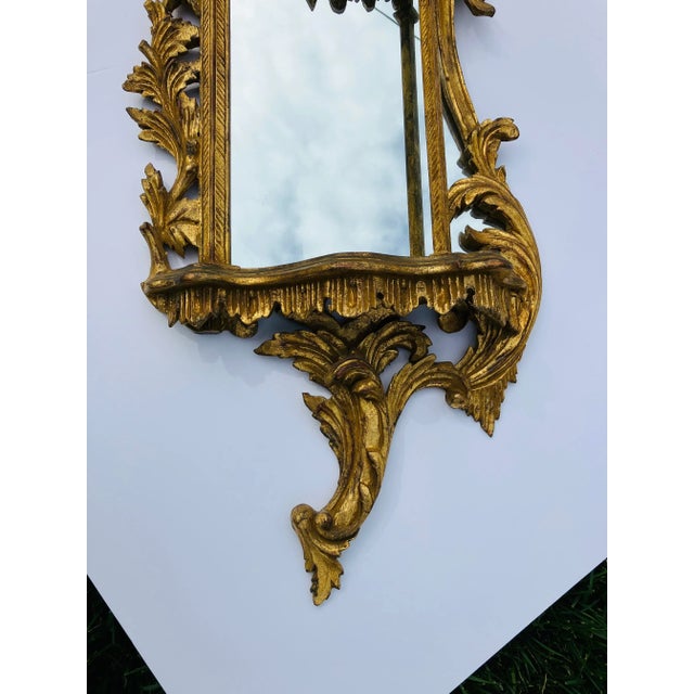 1970s 1970s Italian Baroque Style Wall Shelf With Mirror For Sale - Image 5 of 8