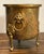 Brass Antique Imperial Russian Tula Hammered Brass Jardinière With Lion Masks, C. 1900 For Sale - Image 8 of 16