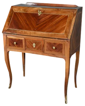 Louis XV Plum and Walnut Sloping Desk, 18th Century