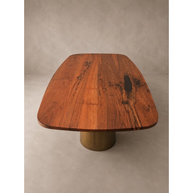 Contemporary Domus Walnut Table by Andrea Toffanin for Hood - Back & Forth Design For Sale - Image 3 of 7