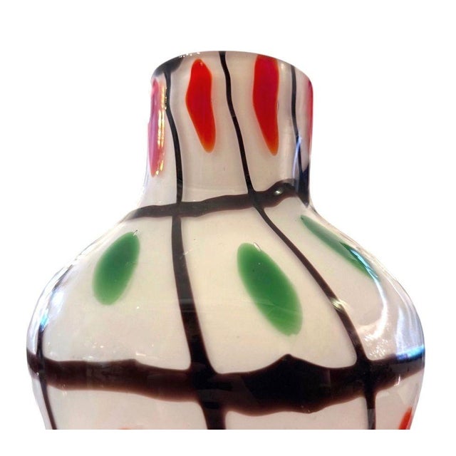 Vintage Italian Murano Polka Dot Art Glass Vase, Mid-20th Century. For Sale In Los Angeles - Image 6 of 9