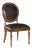 Modern Chocolate Brown Side Chair For Sale