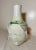 Vintage Handmade Studio Green White Brutalist Signed Art Pottery Vase Sculpture For Sale - Image 11 of 13