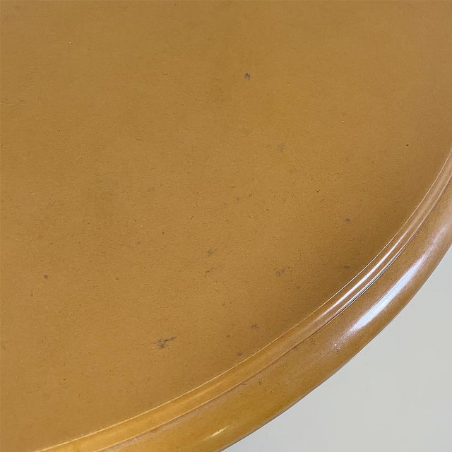 Italian Modern Round Wooden Coffee Table, 1980s For Sale - Image 6 of 15