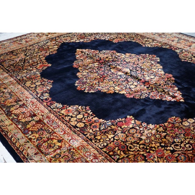 Textile Vintage Sarouk Rug 10'2'' X 13'1'' For Sale - Image 7 of 10