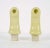 Yellow porcelain vintage brackets for a towel rod. They are in brand new condition. Priced as a pair. The manufacturer and...