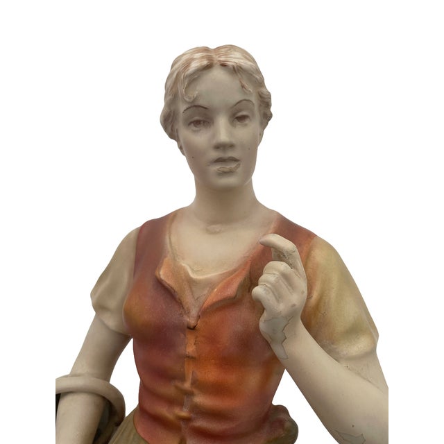 Royal Dux Porcelain Harvest Figurines — A Pair For Sale In Los Angeles - Image 6 of 17
