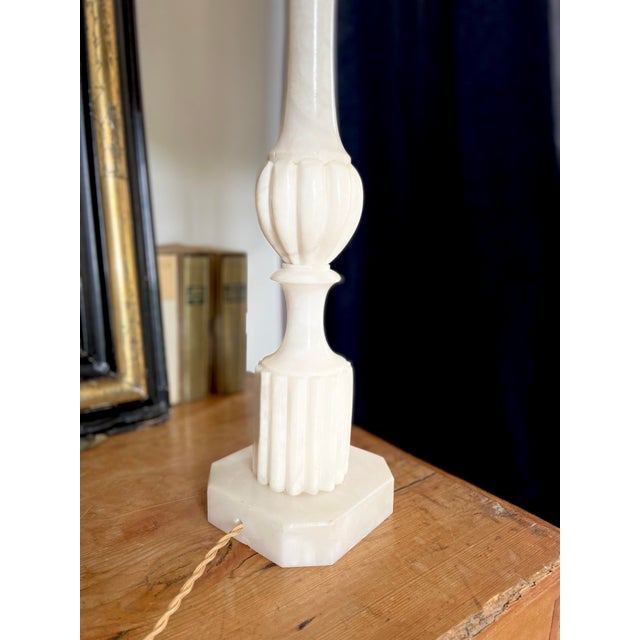 Large Zebra Lamp in Alabaster, 1960s For Sale - Image 3 of 6