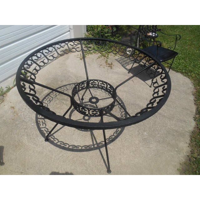 Metal Vintage 1960's Arthur Umanoff Granada Table & 4 Chairs For Sale - Image 7 of 9