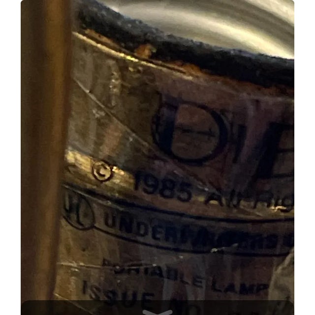 1980s Ralph Lauren Style Sarreid Metal Palm Tree Table Lamp For Sale - Image 11 of 11