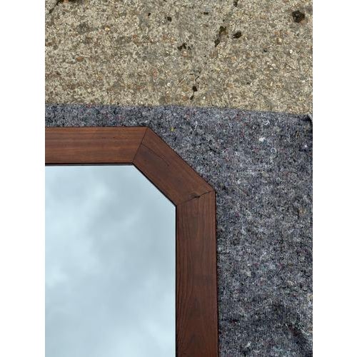 Vintage Oak Mirror, 1970s For Sale - Image 6 of 11