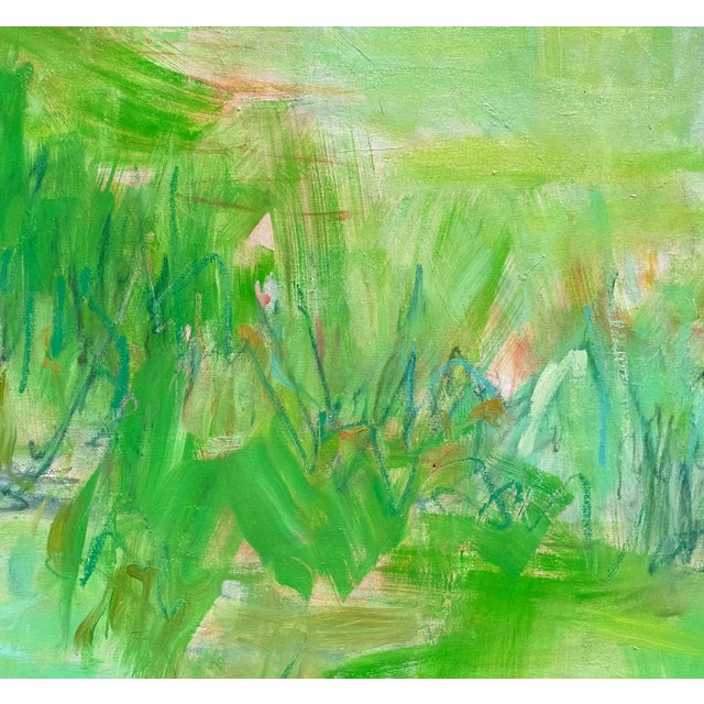 Abstract Large "Fresh Air" by Trixie Pitts Abstract Expressionist Landscape Oil Painting For Sale - Image 3 of 12