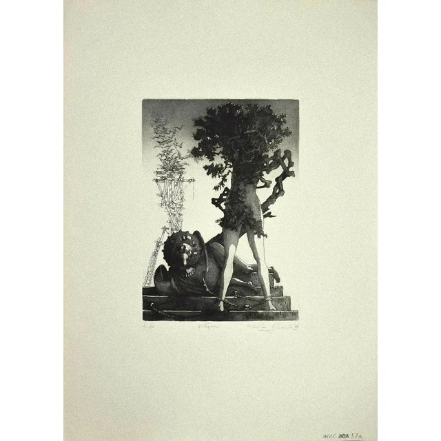 Vespri is an original Contemporary artwork realized in 1976 by the italian artist Leo Guida. Original Etching on paper....