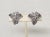 Napier Vintage Signed Napier Silvertone Bumpy Sycamore Leaf Clip Earrings - 2 Pieces For Sale - Image 4 of 8