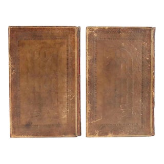 Early 19th Century Hudibras, A Poem by Samuel Butler 2 Volume Leather Books - Set of 2 For Sale
