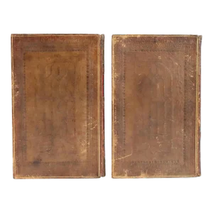 Early 19th Century Hudibras, A Poem by Samuel Butler 2 Volume Leather Books - Set of 2