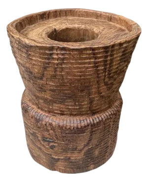 Andrianna Shamaris Ancient Teak Wood Mortar
