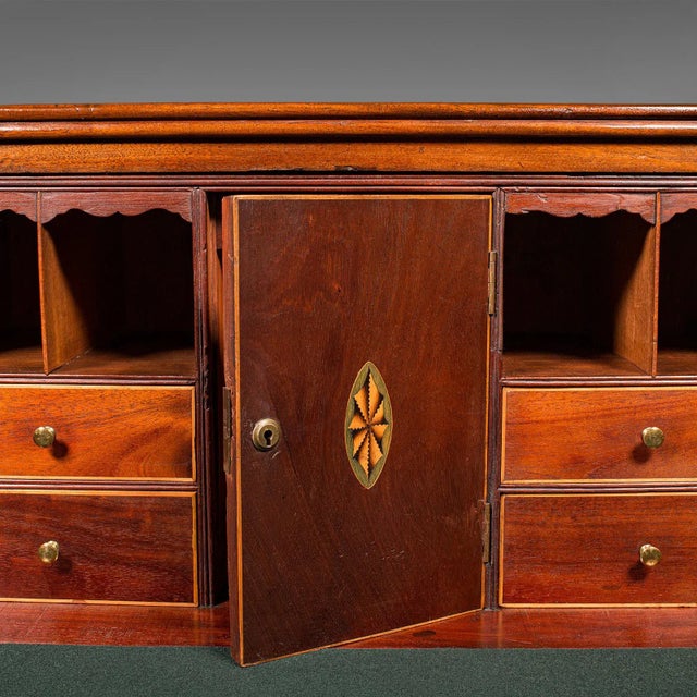 1800s Antique Georgian English Secretaire Cabinet For Sale - Image 12 of 13