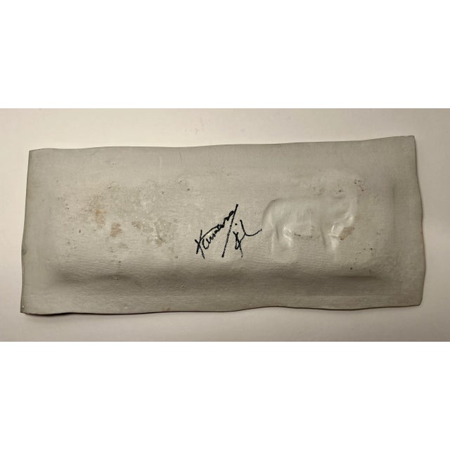 Vintage Kamrass Kiok Nyc Studio Pottery Tray With 5 Cats, Signed For Sale In Los Angeles - Image 6 of 9