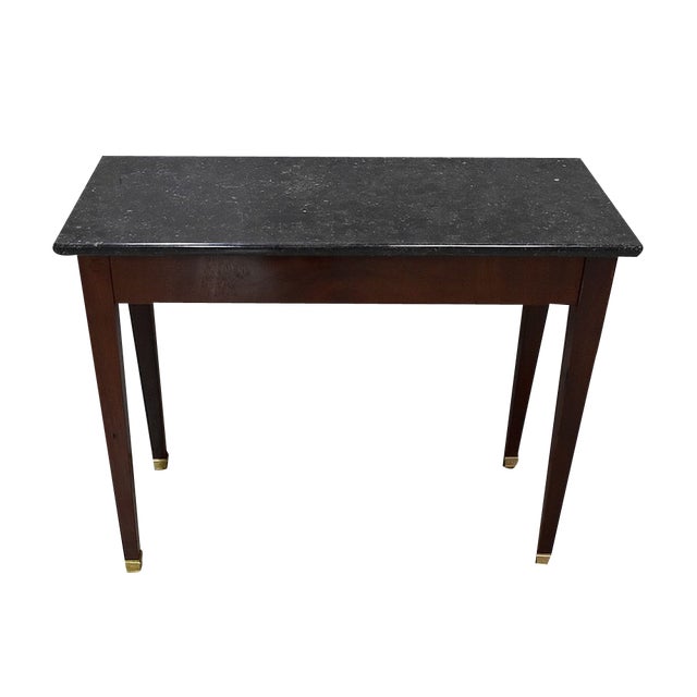 Small Early 19th Century Directoire Mahogany and Veneer Console Table For Sale