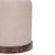 Como Cotton Jute with Burl Wood Base Accent Stool For Sale - Image 4 of 7