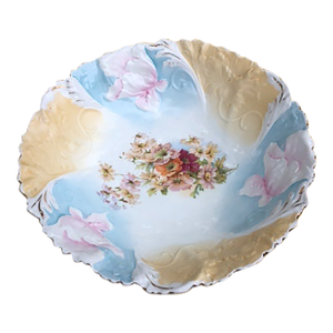 19th Century r.s. Prussia Antique Floral Bowl