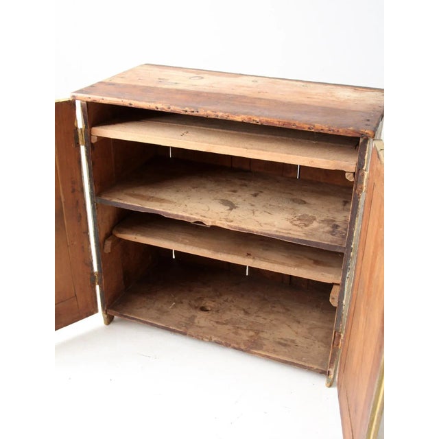 Antique Primitive Cabinet Cupboard For Sale - Image 6 of 13