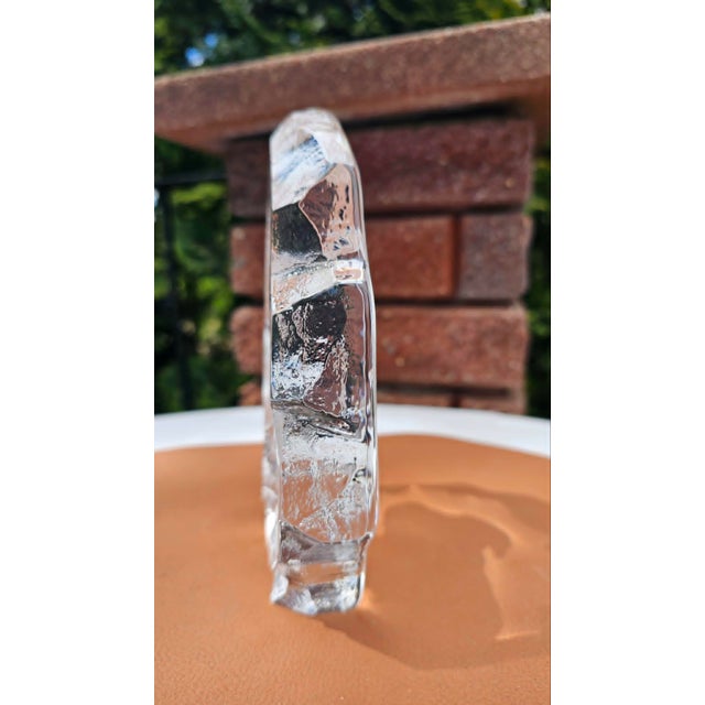 Glass Sculpture, Eagle, Mats Jonasson, on the Back a Sticker and the Inscription 1995, Sweden, 1990s For Sale - Image 3 of 10