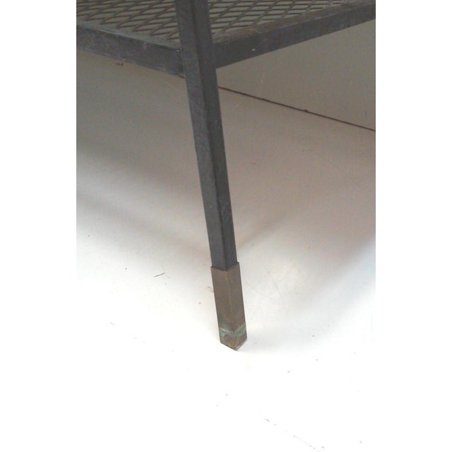 Mid-Century Modern Mid Century Iron Rectangular Coffee Table-Arthur Umanoff For Sale - Image 3 of 4