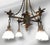1900s Mission Gas Electric Chandelier For Sale - Image 4 of 5