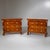 Pair of large-scale Italian chests of drawers from the 19th century, each featuring four drawers, three of which are...