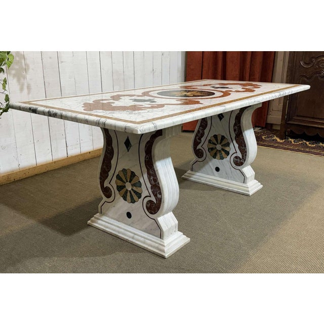 Vintage Italian Marble Dining Table, 1970s For Sale - Image 13 of 13