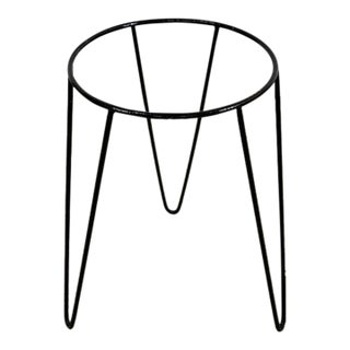 1950’s Mid-Century Modern Iron Hairpin Plant Stand For Sale