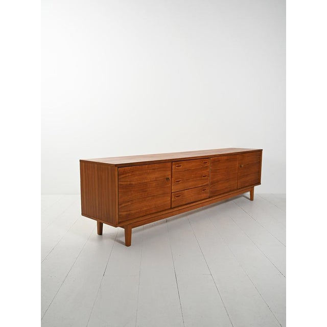 Vintage Walnut Sideboard, 1960s For Sale - Image 3 of 14