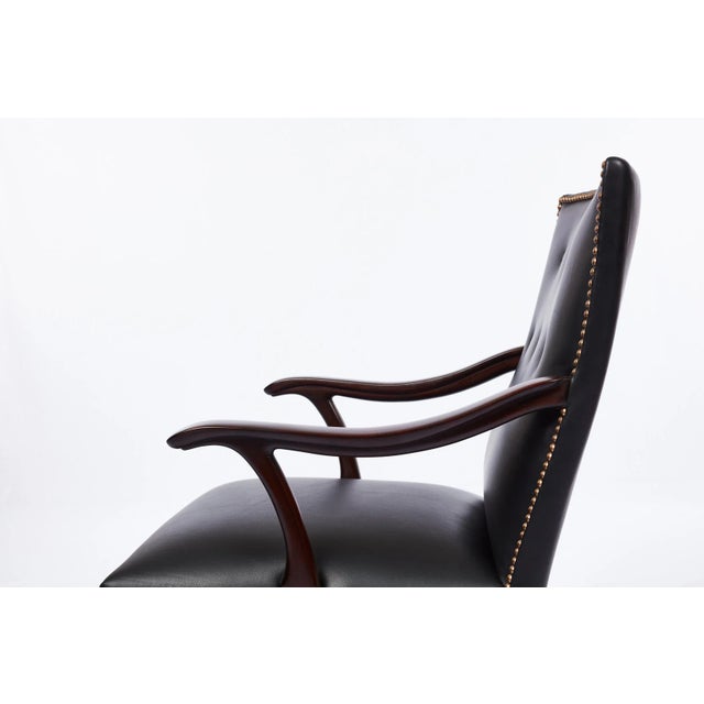 Mid 20th Century Frits Henningsen Arm Chair For Sale - Image 10 of 13