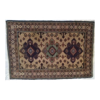 1960s Vintage Persian Tribal Rug 4'8" X 6'9" For Sale