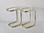 Milo Baughman Style Brass Glass Cantilever Side Tables Vintage Mid-Century Modern-a Pair For Sale - Image 10 of 14