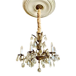Vintage 1960s Mid-Century Chandelier For Sale