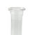 Mid-Century Modern Vintage MCM Coin Optic Clear Glass Bud Vase For Sale - Image 3 of 4