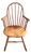 Vintage Solid Wood Windsor Hoop Back Armchair For Sale