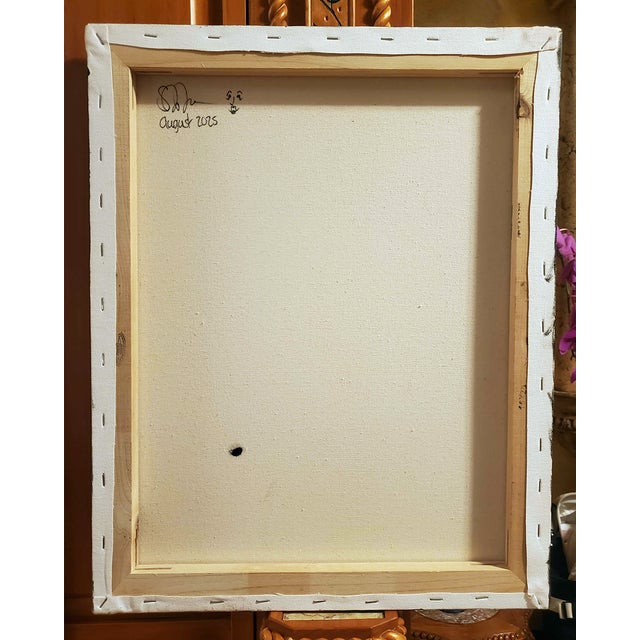 "Girl in Green and Maroon" 16"x20" Oil on Canvas Contemporary Realist by S. B. Sagulo (Shawn Sagulo) For Sale - Image 4 of 10