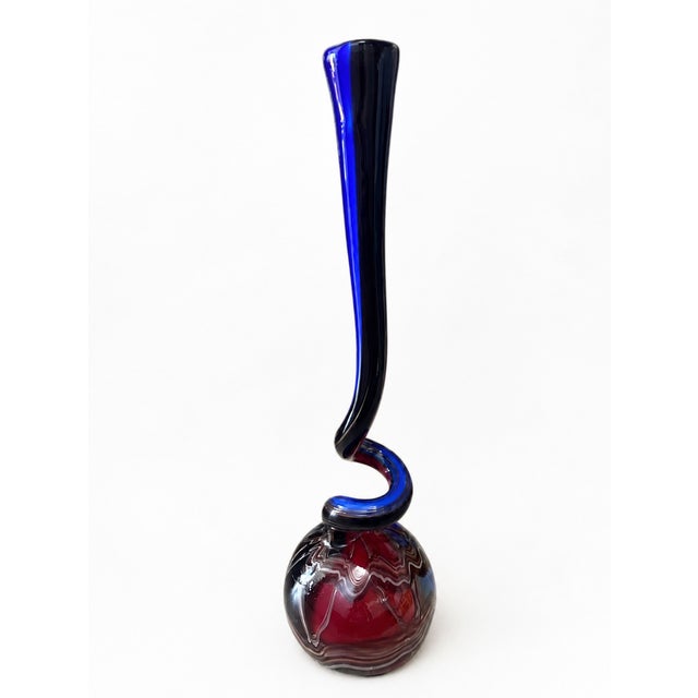 Large Postmodern Murano Glass Floor Vase, 1980s For Sale - Image 10 of 10