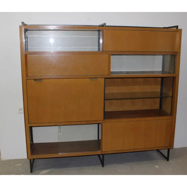 Bookcase with Secretaire by Georges Frydman for EFA, Circa 1960 For Sale - Image 3 of 16