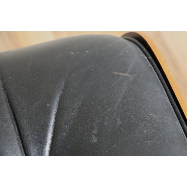 1960s Herman Miller Eames Lounge Chair & Ottoman in Brazilian Rosewood and Black Leather For Sale - Image 12 of 18